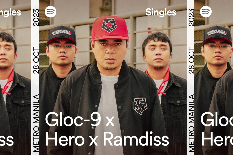 Gloc-9 Ramdiss and Hero on single cover of Umaga by Spotify and Neon Oven
